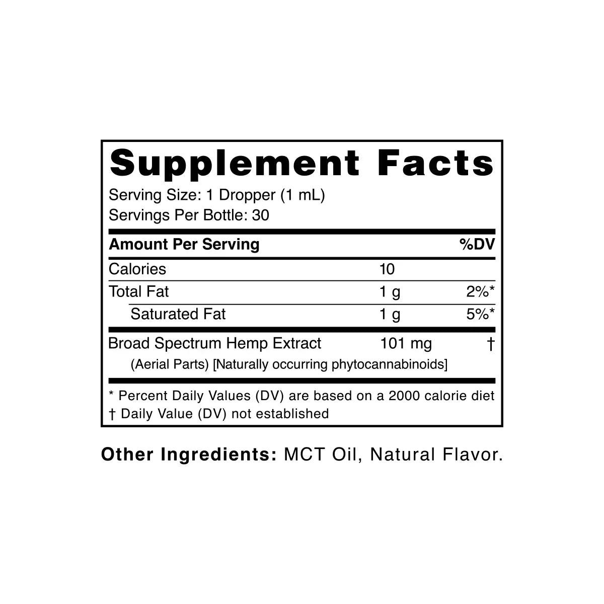 CBD масло широкого спектра - натуральный вкус